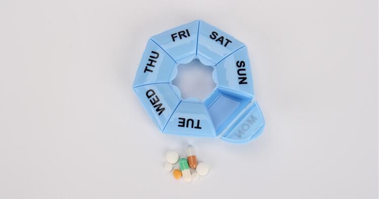 A week multi-function Safly 7case pill container, A week multi-function cabinet shape pill container 4 times daily