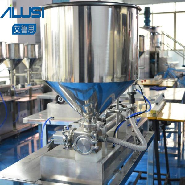 SS304 Liquid And Paste Filling Machine 50-500ml Horizontal Pneumatic Piston Filler
