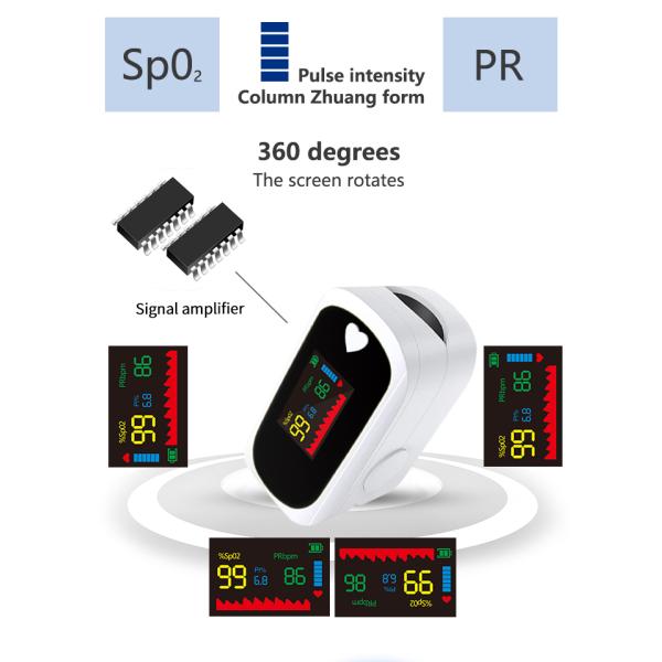 Automatic Shutdown 30 - 240BPM Fingertip Pulse Oximeter