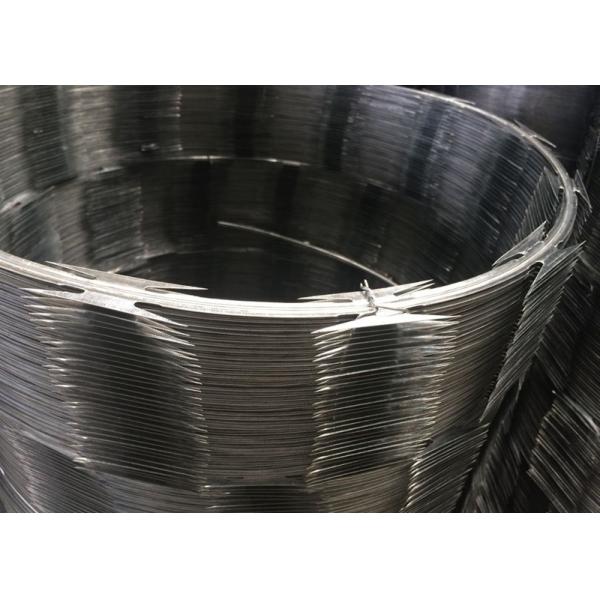 Hot Dipped Galvanized Razor Blade Fencing Wire Barbed 65mm Length CBT 65