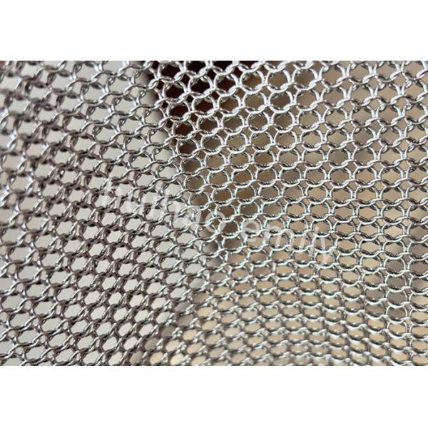 0.8x7mm Welded Type Metal Ring Mesh Curtain For Interior Decoration