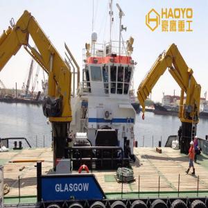 China 5 Ton China Price Hydraulic Knuckle Boom Crane for Sales Marine Ship Deck Crane on sale