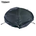 Excellent Material round black spa cover encasing the skin for hot tub wooden