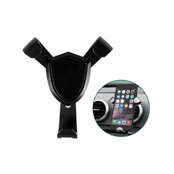 Black Color Mobile Phone Car Mount Holder Easy Operation 360 Degree With Auto Clip