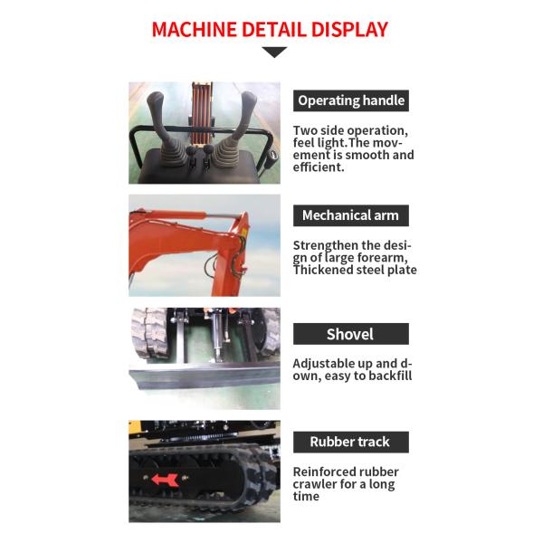 4 Cylinder Water Cooling 6 Ton Mini Excavator Customized Color