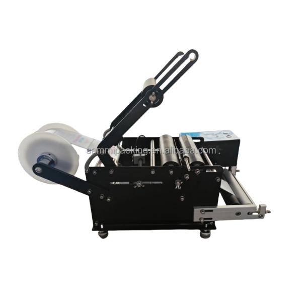 Wood Packaging Intelligent Type Labeling Machine for Wine Tin Cans and Round Bottles