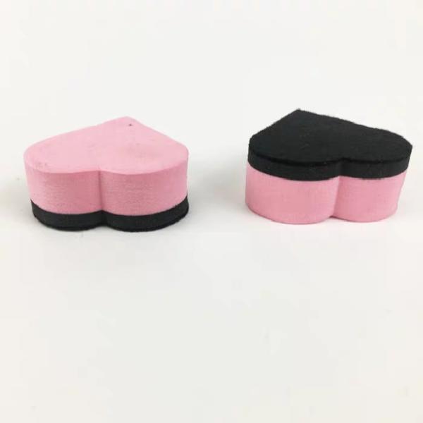 EVA Whiteboard Accessories Heart Shape Magnetic Whiteboard Eraser