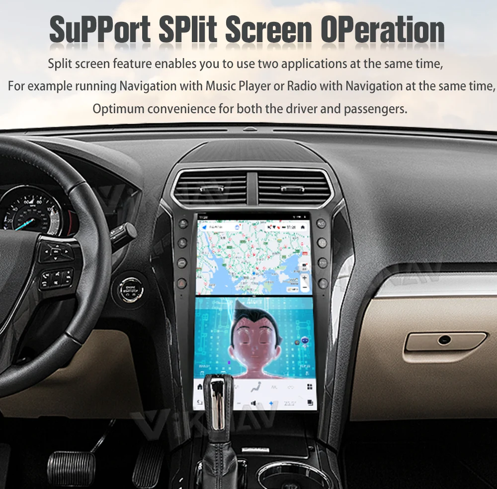 Viknav 13.6 inch Car Radiio Android 2016 Ford Explorer Radio Multimidia Radio GPS Navigator