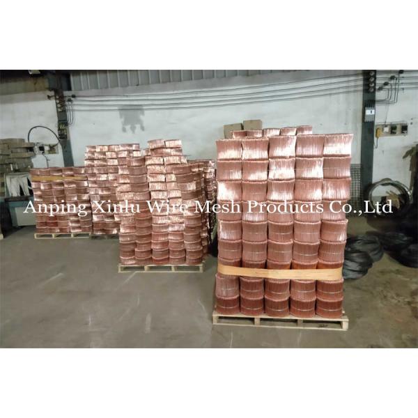 Copper Coated Double Loop Binding Bar Tie Wire 200mm Length 2.48kg Weight/Bundle Rust & Corrosion Resistant