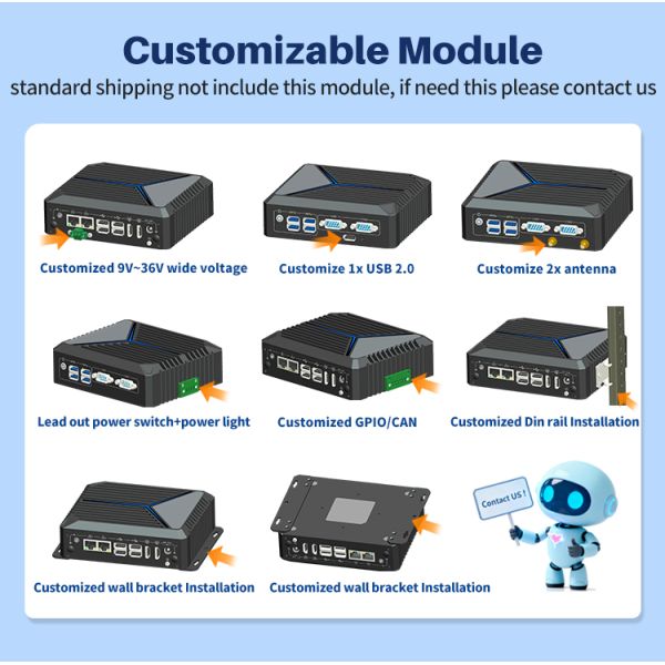 Fanless Industrial Mini PC with Intel N150 Processor Dual Gigabit Ethernet and Zero Noise Cooling