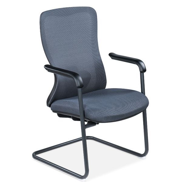 Foshan Factory Office Visitor Chair Non Swivel Mid Back Ergonomic Cheap Conference Meeting Room Chairs
