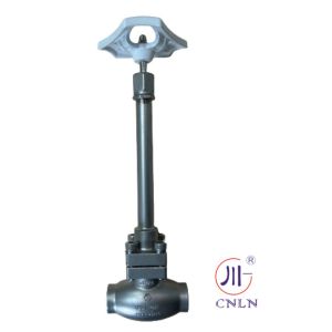 Quality Handwheel Operation Cryogenic Long Shaft Globe Valve With Stainless Steel Nut for sale