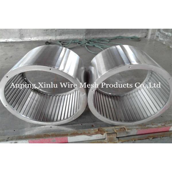 Non Clogging Continuous Slot Screen Cylinder For Continuous Centrifuge