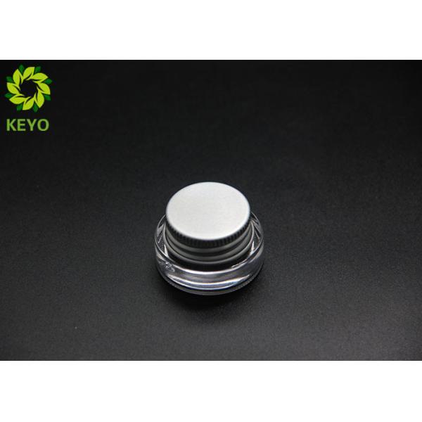 Cosmetic Eyecream Glass Jar 3g Thick Bottom Glass Jar With Single Layer Aluminium Lid