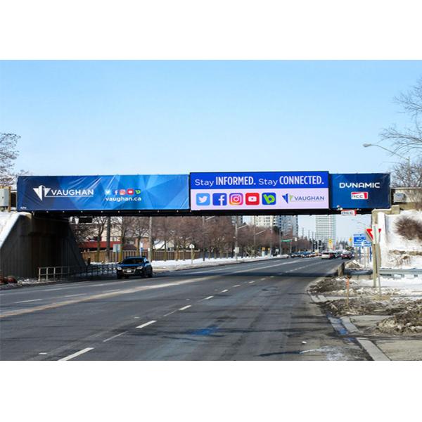 Double Pillar Type P10 Smd Outdoor Led Display Screen 32x16 Dots