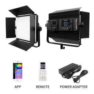 14 Effects Dimmable LED Studio Lights CCT Mode , DMX Battery Powered Photography