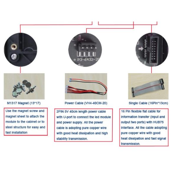 SMD HD Indoor 3mm Pixel LED Video Wall Module 50 Inch High Definition