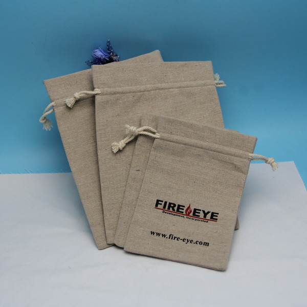 Lightweight Packaging Jute Drawstring Bag With Pvc Window Easy To Carry