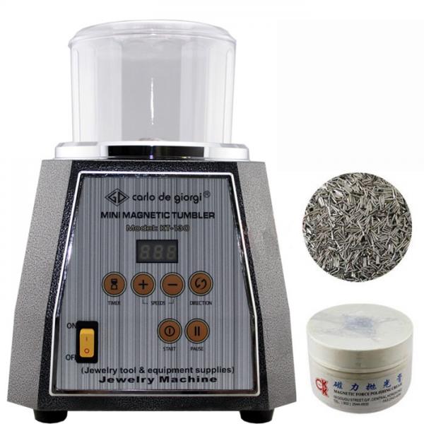 [KT-130 600 G ] Digital Display Magnetic Polisher of jewellery making tools 600 G Polish Capacity