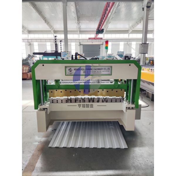 High Precision C8 Corrugating Machine with PLC Control System for 0.3-0.8mm Thickness Roofing Sheets
