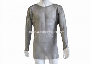 Quality 304L Safety 0.52mm Metal Mesh T Shirt With Long Sleeve for sale