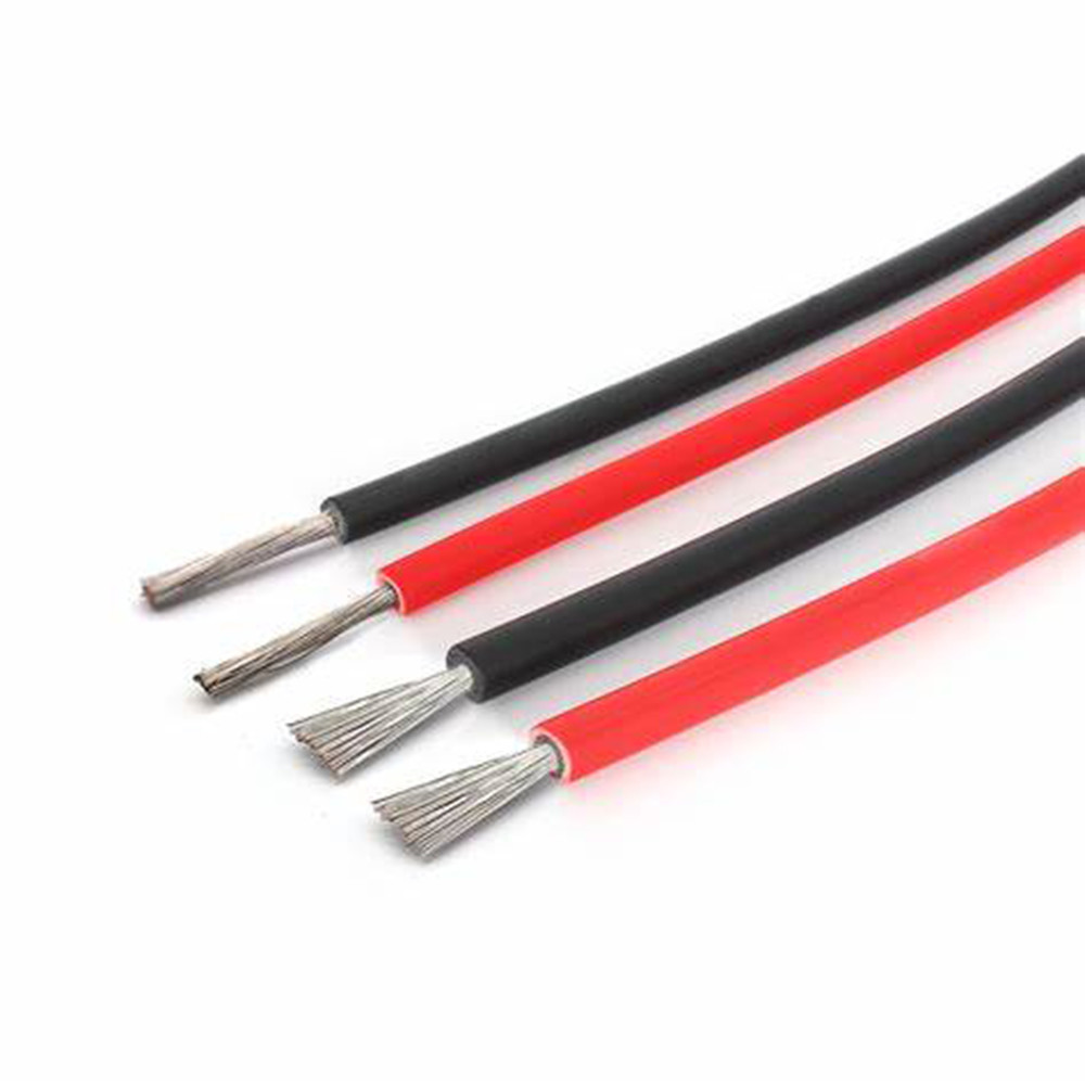 Antiwear Heatproof DC Cable For Solar PV , Weather Resistant Solar Panel Cable 6mm