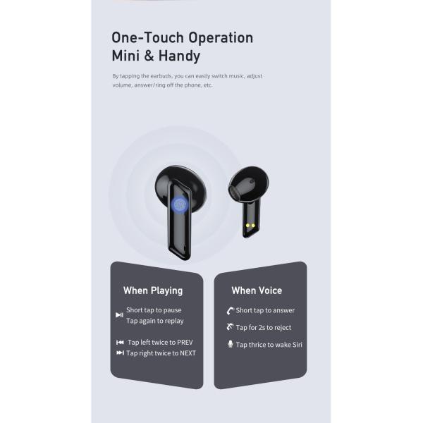 Hot Selling TWS True Wireless Earphone Mini Touch Control Model Earbuds with Charging Case