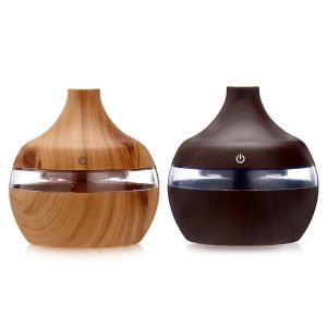 Quality ABS 300ML 35ml/h 2W Wood Grain Aromatherapy Diffuser for sale