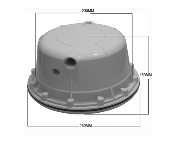 Embedded Plastic 176mm Inground Pool Light Kits