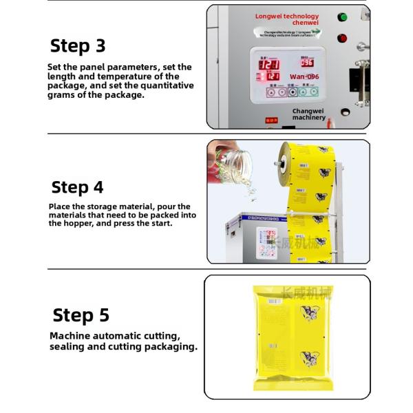 High Efficiency Spiral Back Seal Packing Machine for Granule Powder Herbal Dried Fruit Sunflower Seeds Goji in Plastic Bags