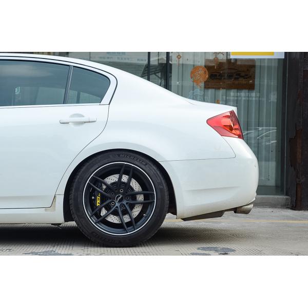 Big Brake Kit 355*32mm Rotor For Infiniti G37 Front 4piston Caliper With 345*28mm Rotor For Rear 18 Inch Wheel