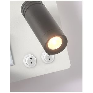 Multifunctional hotel villa apartment reading wall lamp USB Type-C wireless