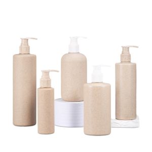 Customized Empty Biodegradable Wheat Straw Body Lotion Shower Gel Shampoo