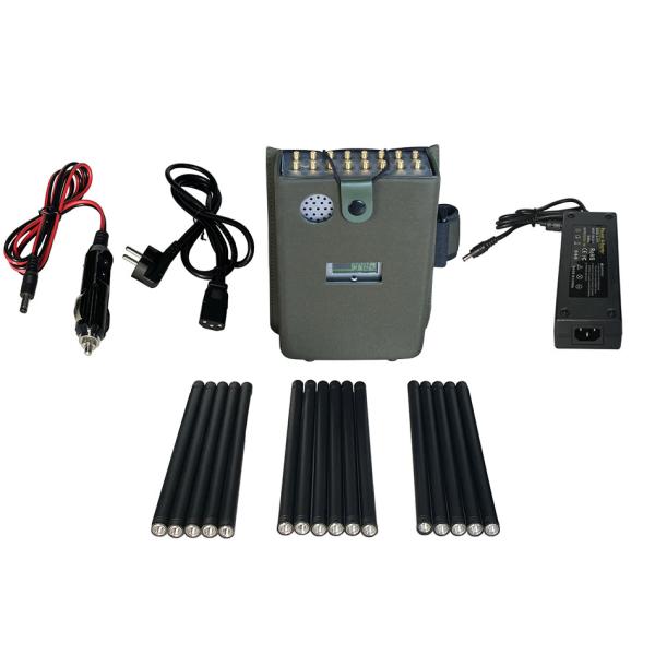 16 Antennans Portable Signal Jammer Blocking 2G, 3G, 4G, 5G Mobile Phone Signals , And GPSL1, GPSL2-L5, 2.4GWIFI, 5.2GWIFI, 5.8GWIFI, Lojack Signals