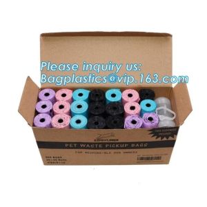 Quality biodegradable Pet Waste Bags Dog Poop Bag, Pet Printing Waste Bags Handle Dog Cat Pick Up Poop Clean Up Rubbish Bag, pac for sale