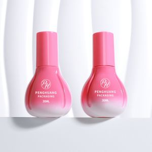 Quality Hot Sale Pump Cap Glass Cosmetic Bottle Container For Serum Cream Lotion for sale