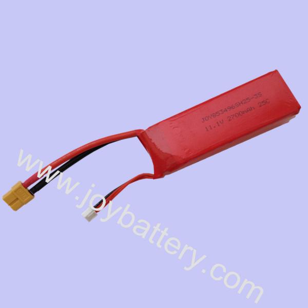 Buy OEM 853496 RC battery 11.1V 2700mAh 25C XT60 for rc car Airplane Helicopter Car Boat Model at wholesale prices