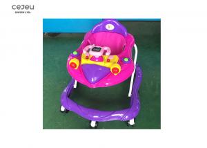 China Purple Rocket Deisgn Baby Foldable Walker With Steering Wheels For 13 Months on sale