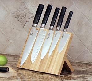 Quality Bamboo Wooden Magnetic Knife Block for sale