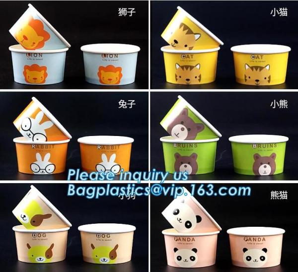 Soup Cups Cup Soup Disposable Paper Soup Cups With Paper Lid Ice Cream Cup Coppa Gelato