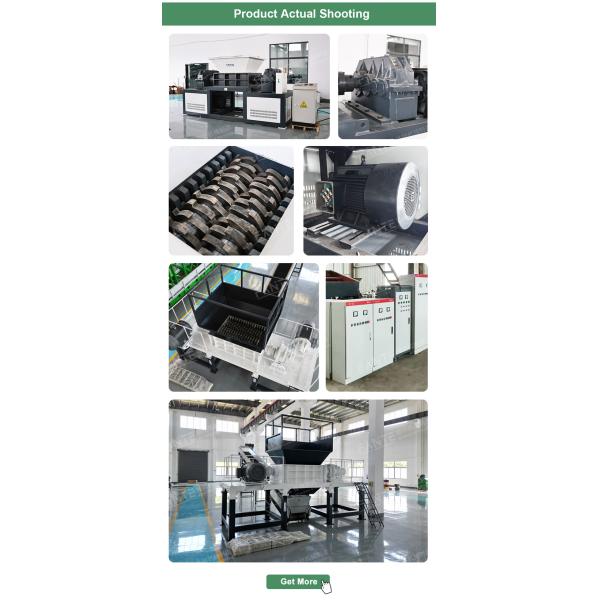Industrial Double Rotor Shredding System for Municipal Solid Waste Industrial Waste Wood Plastic Composite Materials