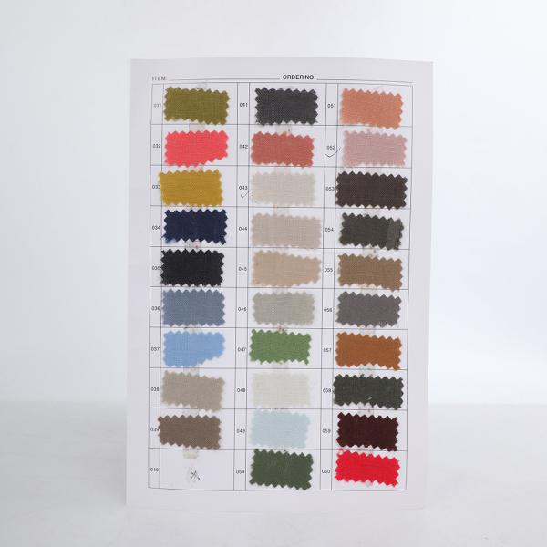 Wholesale Factory High Quality Comfortable Breathable Pure Linen Fabric Solid Color Woven for Women's Clothing Dress Plain Shirt