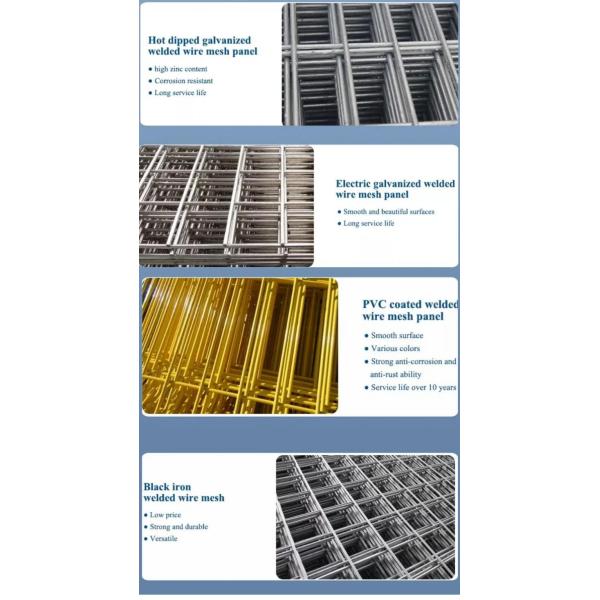 3.4mm Wire*15cm Mesh *1.22*2.44 Black Welded Wire Mesh Panel For Canada