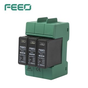 China 3P 40KA Photovoltaic Surge Protector 1000V DC Lightning Protection on sale