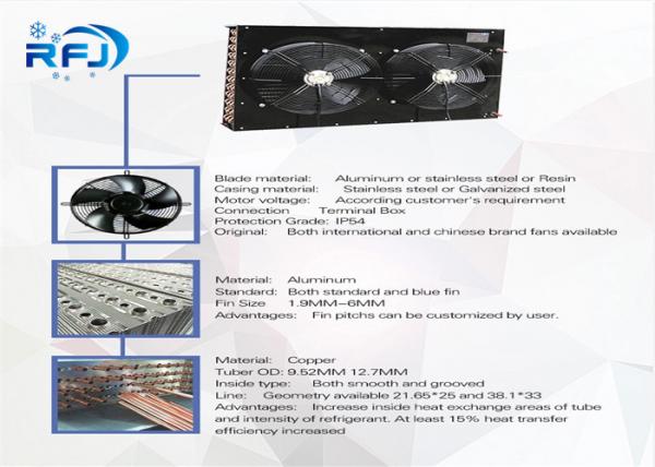 Refrigeration Air Cooled Condenser FNH-6.0 7000m3/h Air Volume Cold Room Applicable