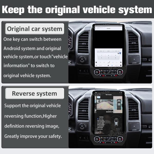 Viknav Car Radio For Ford Expedition (2016-2022) 14.4 Inch Android Head Unit Touch Screen GPS Multimedia Player Auto