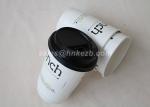 Customized White Paper Vending Cups , Disposable Coffee Cup For Hot / Cold Drink