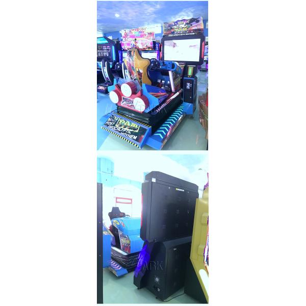 Interactive Rocking Seat Arcade Racing Game Machine With 55 Inch Screen