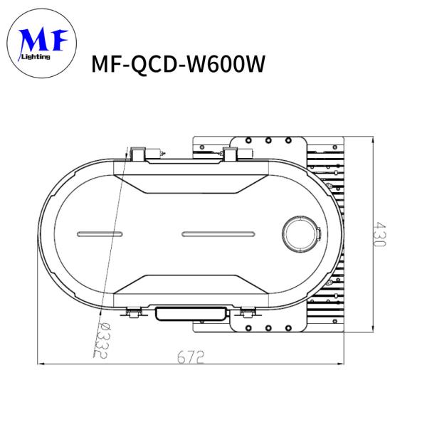 IP66 Waterproof LED Flood High Mast Light For Sport Court/Parking Lots 70FT 80FT 90F