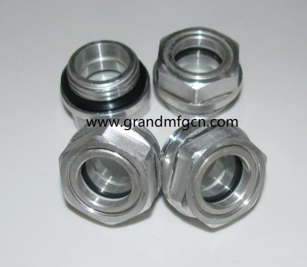 Metric thread M22 M24 M26 M27 M30X1.5 quality stainless steel bulls eye sight glass aluminu levels for industrial PUMPS
